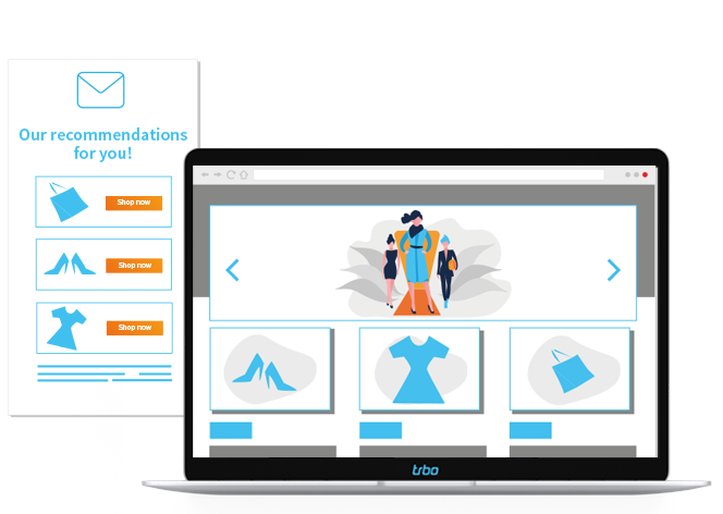 Include individual recommendations in newsletters and emails
