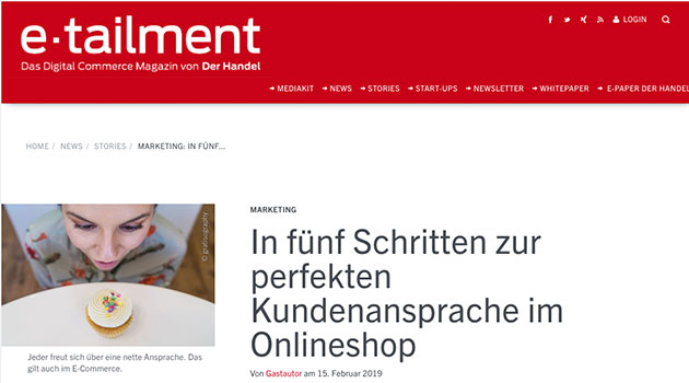 In fünf Schritten zur perfekten Kundenansprache im Online-Shop
