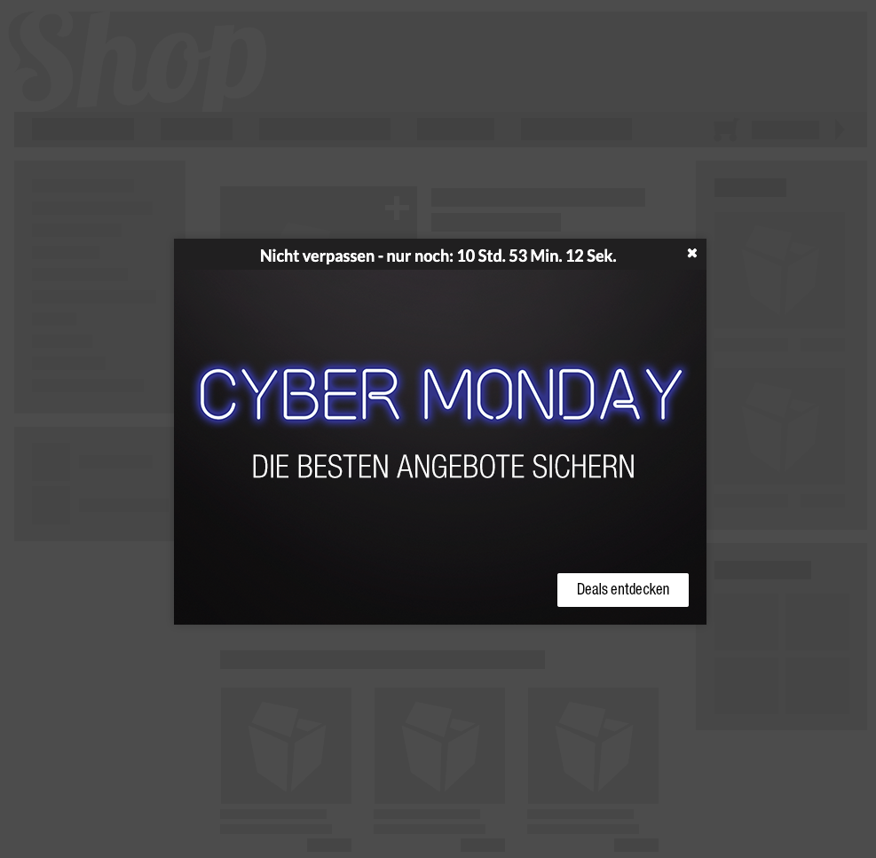 Countdown Layer Cyber Monday