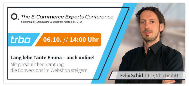 Experten-Know-How für den DACH-Raum – trbo auf der E-Commerce Experts Conference