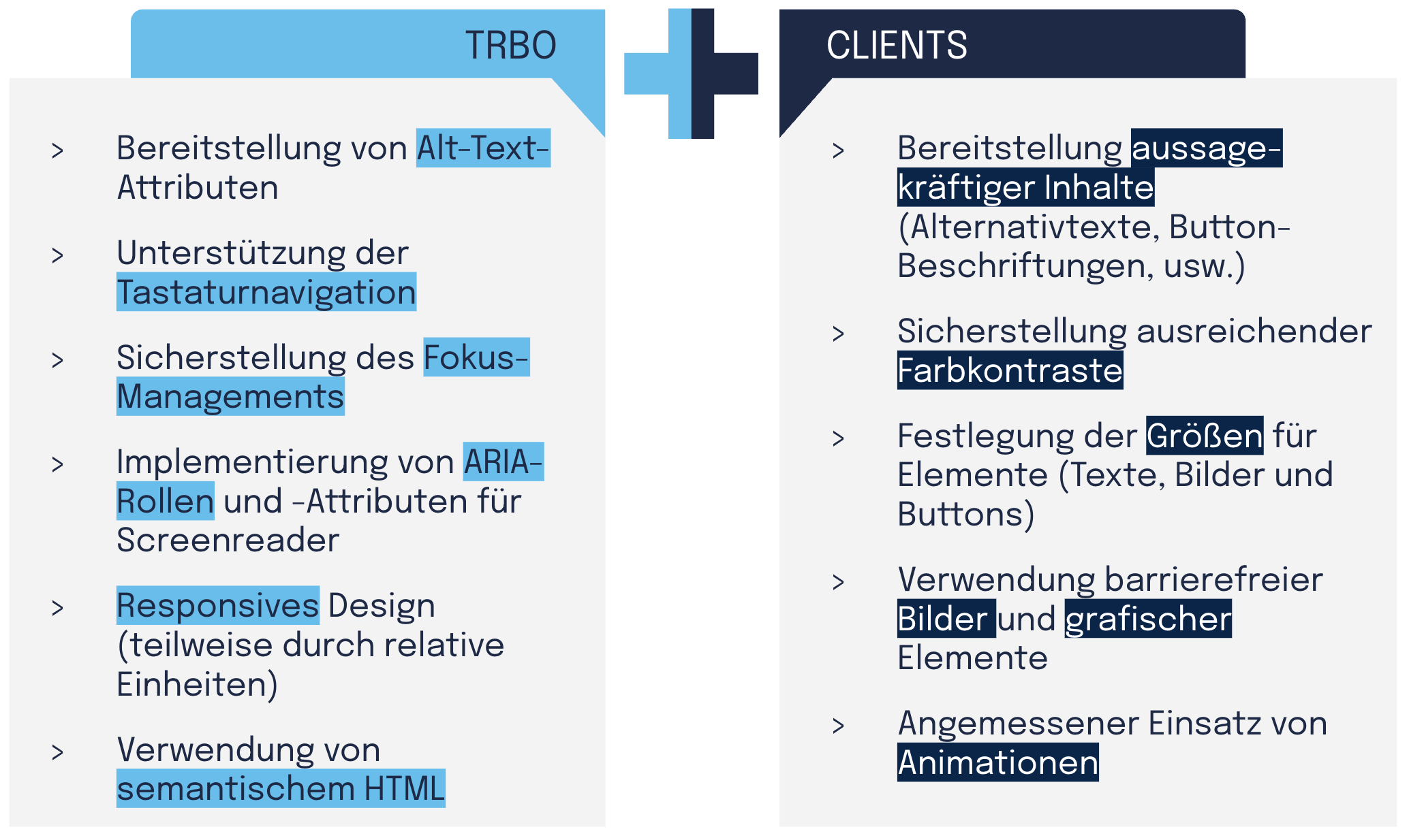 EAA Zugänglichkeit - wer hat welche Verantwortung: trbo vs. Kunden.