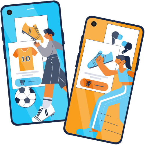 Tennis racket page with countdown, discount, and low stock alert