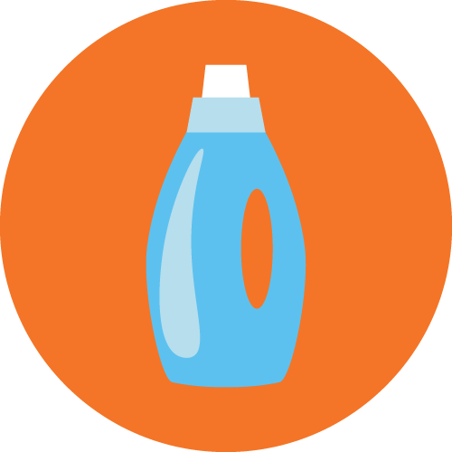 Laundry detergent bottle icon