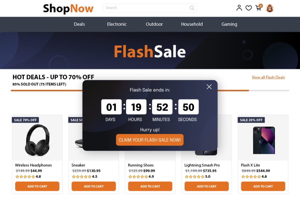 Flash Salet Coutdown Shop
