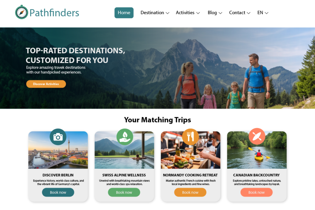Motivational Product Recommendation Mockup EN