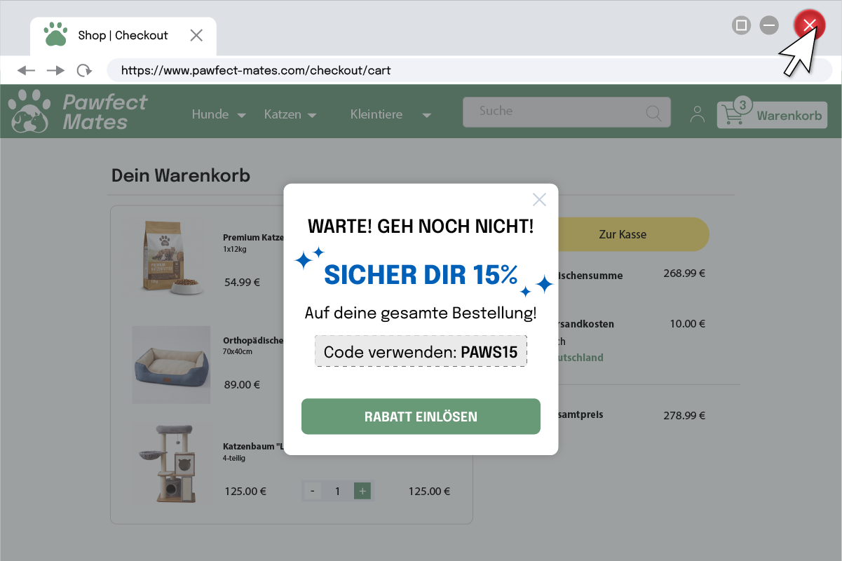 Cart Abandonment Winback Mockup EN