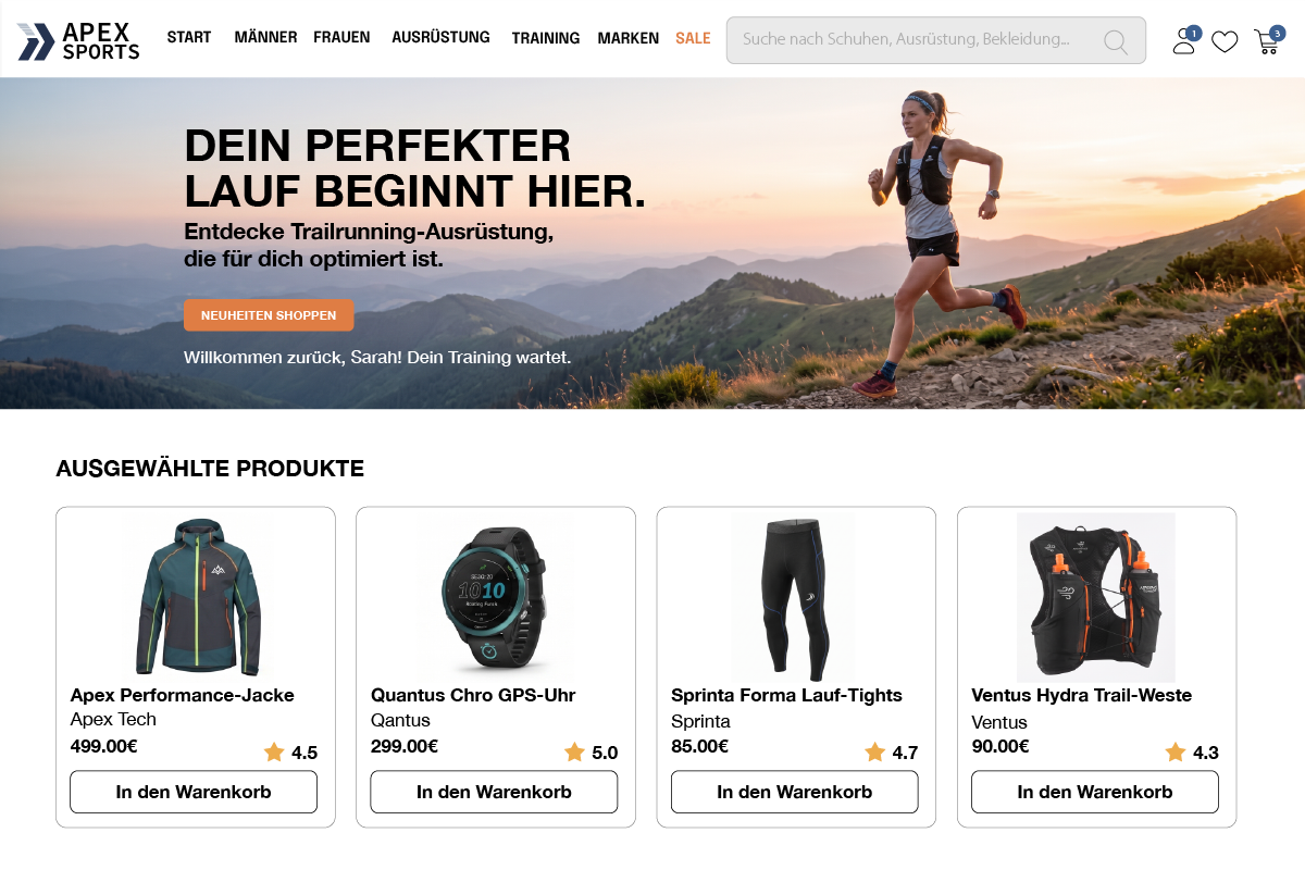 Homepage Hero Personalisation Mockup EN