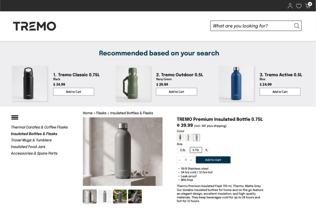 PPC Entry Product Recommendation Mockup EN